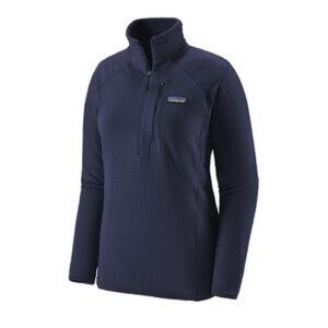 Patagonia Women's R1 Pullover Navy Quarter-Zip Sweatshirt